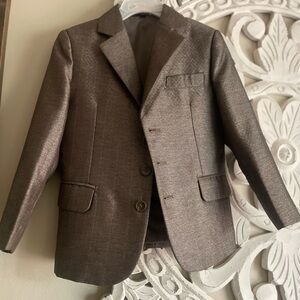 Suit jacket/coat with matching vest.